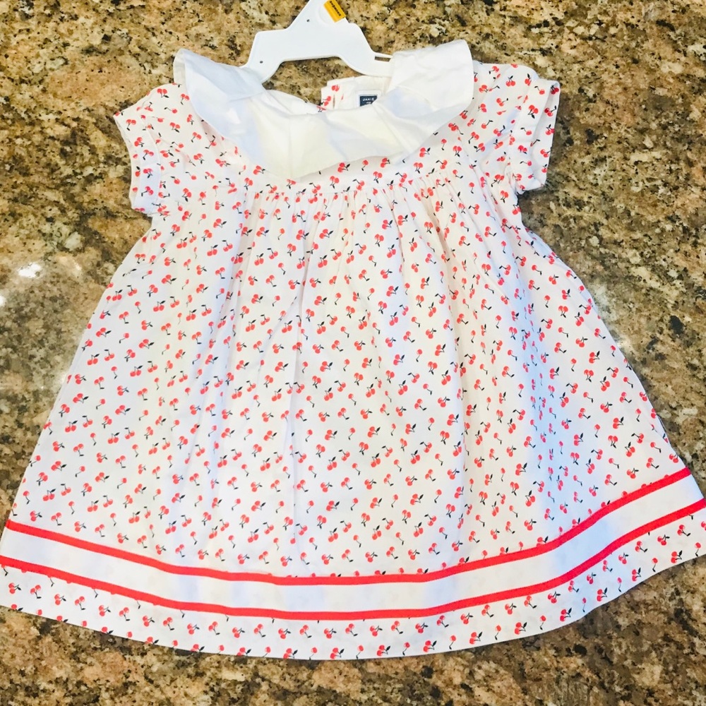 Beautiful cherry print Janie and Jack dress .